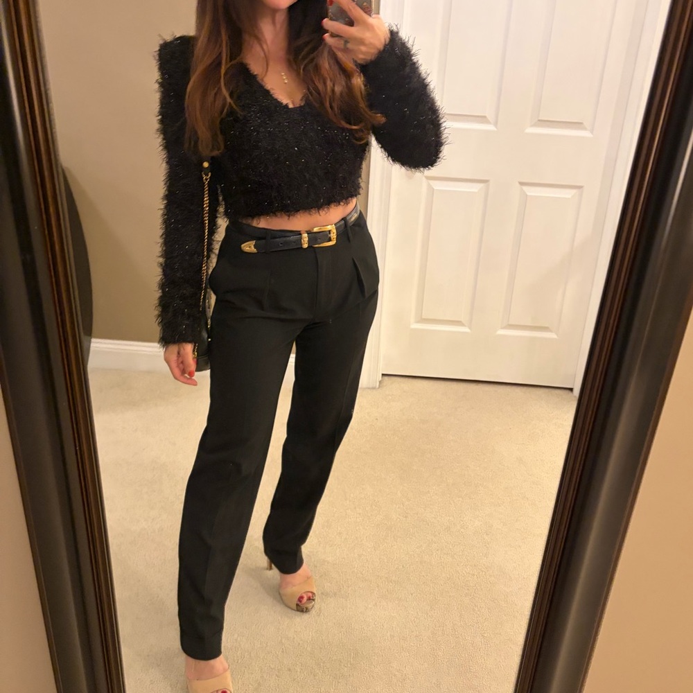 MICHAEL Michael Kors Elegant Black Flare Pants